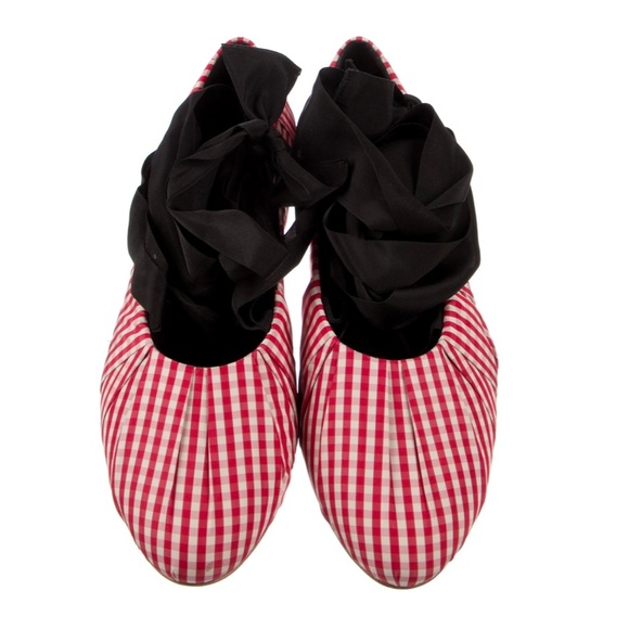 NWOT Trademark Sylvie Gingham Ballet Flat Size 38 - Picture 4 of 4